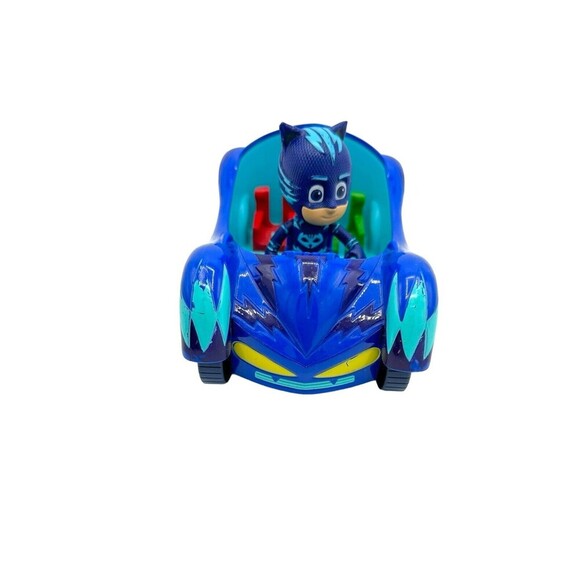 PJ Masks Blue Toy Car Mobile Vehicle Cat Boy figure figurine Set - Picture 3 of 8